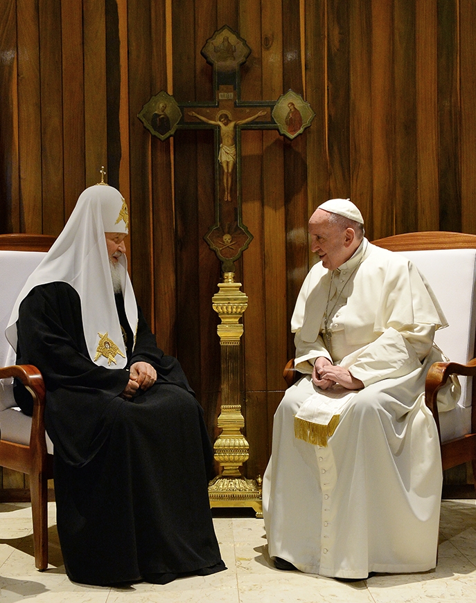 Despre întâlnirea dintre patriarhul Kiril şi papa Francisc