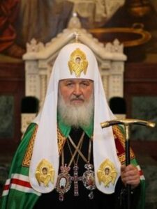 Patriarhul Kiril cu cârja Sf. Petru al Kievului